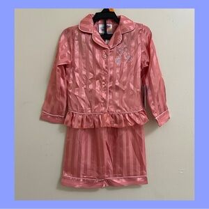 Pink Striped Kids Matching Set